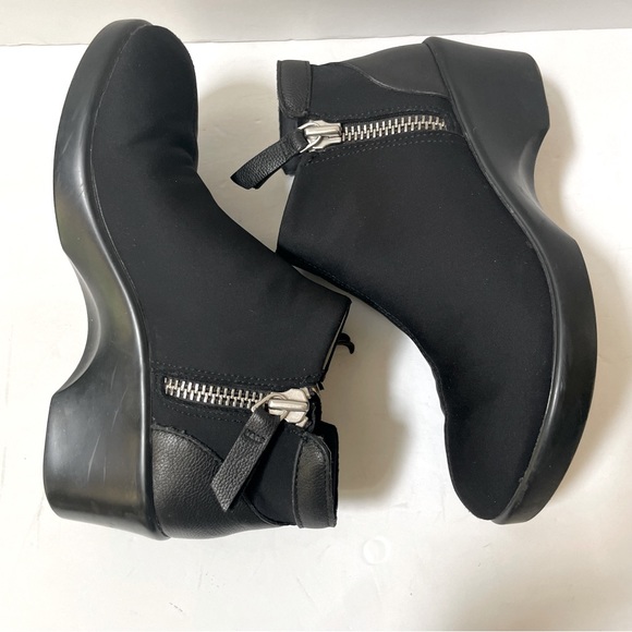 Alegria Sloan Zip Wedge Stretch Ankle Boot Size 6-6.5/EU 36 - Picture 5 of 16
